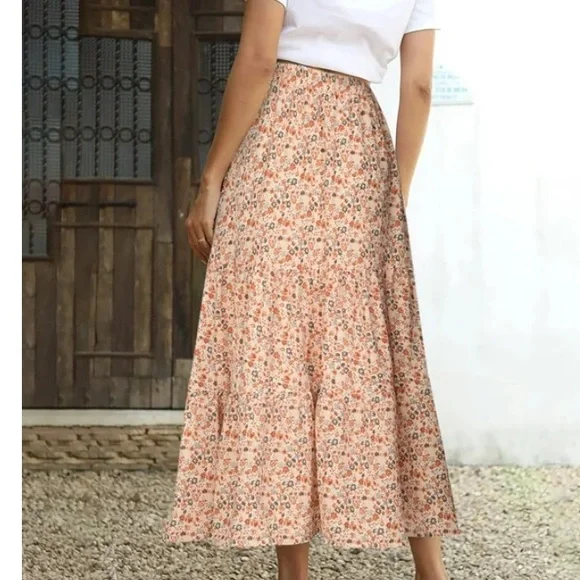 New Luna Moon Floral Maxi Skirt - Picture 4 of 16